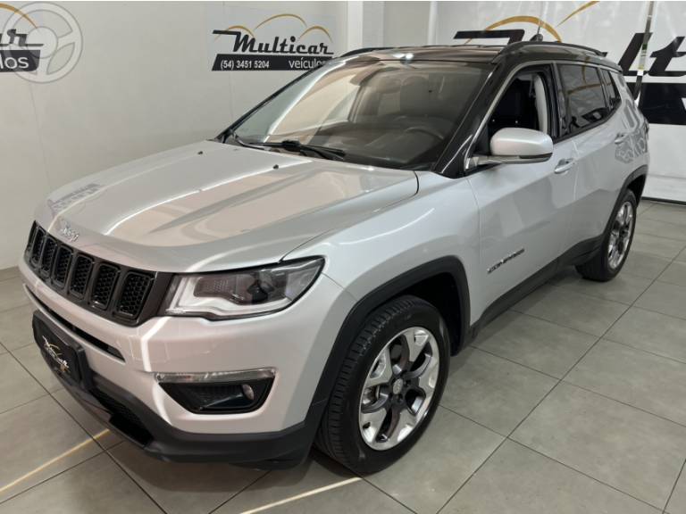 JEEP - COMPASS 2.0 16V FLEX LIMITED AUTOMÁTICO - 2017/2017 - PRATA - R$ 91.900,00