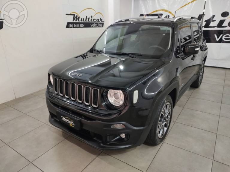 JEEP - RENEGADE 1.8 16V FLEX LIMITED 4P AUTOMÁTICO - 2016/2017 - PRETA - R$ 73.900,00
