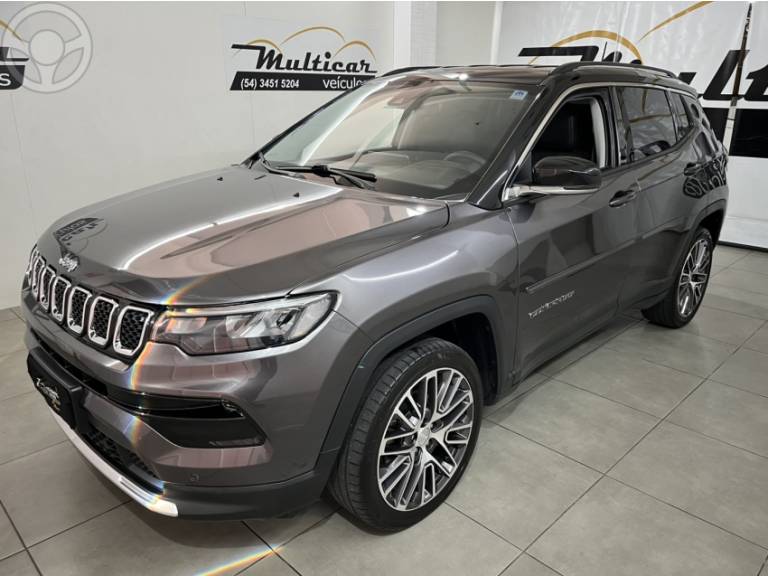 JEEP - COMPASS 1.3 LIMITED T270 16V TURBO FLEX 4P AUTOMÁTICO - 2021/2022 - CINZA - R$ 138.900,00
