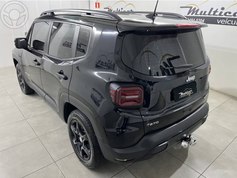 JEEP - RENEGADE 1.3 SPORT T270 16V TURBO FLEX 4P AUTOMÁTICO - 2022/2022 - PRETA - R$ 104.900,00