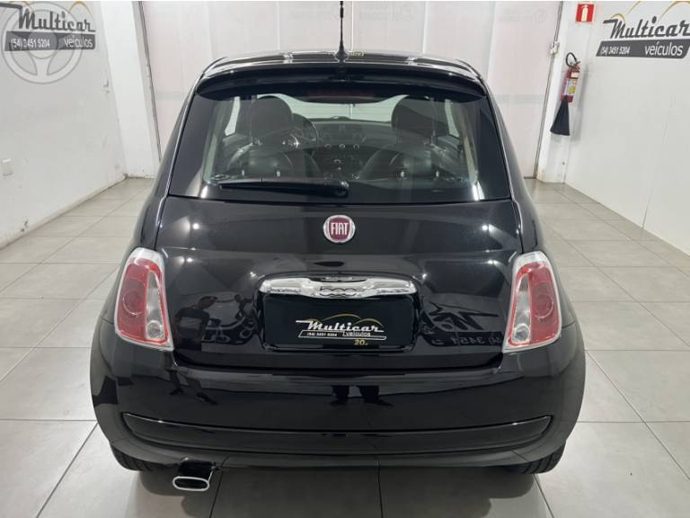 FIAT - 500 1.4 CULT 8V FLEX 2P MANUAL - 2011/2012 - PRETA - R$ 43.900,00