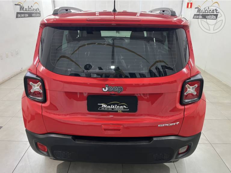 JEEP - RENEGADE 1.8 16V FLEX SPORT 4P AUTOMÁTICO - 2018/2019 - VERMELHA - R$ 70.500,00