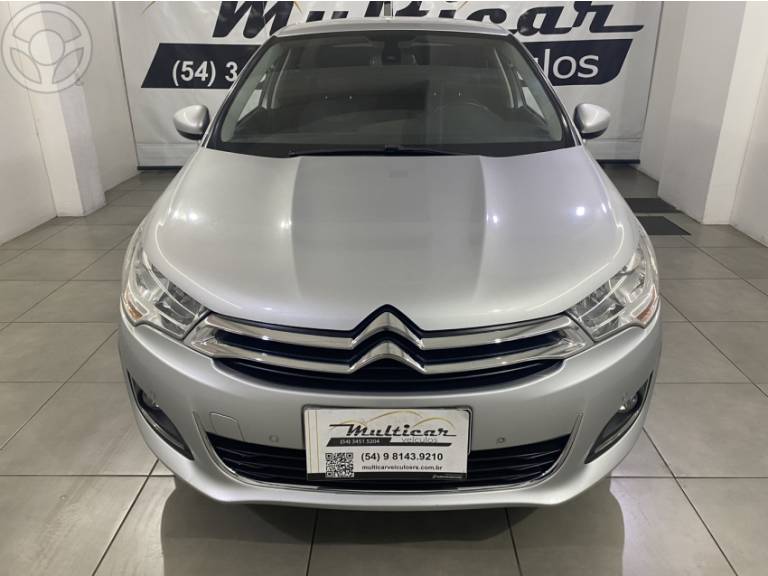 CITROËN - C4 LOUNGE 1.6 EXCLUSIVE 16V TURBO FLEX 4P AUTOMÁTICO - 2014/2014 - PRATA - R$ 50.500,00