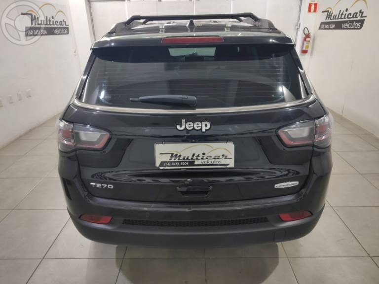 JEEP - COMPASS 1.3 LONGITUDE T270 16V TURBO 4X2 FLEX 4P AUTOMÁTICO - 2023/2023 - PRETA - R$ 131.900,00