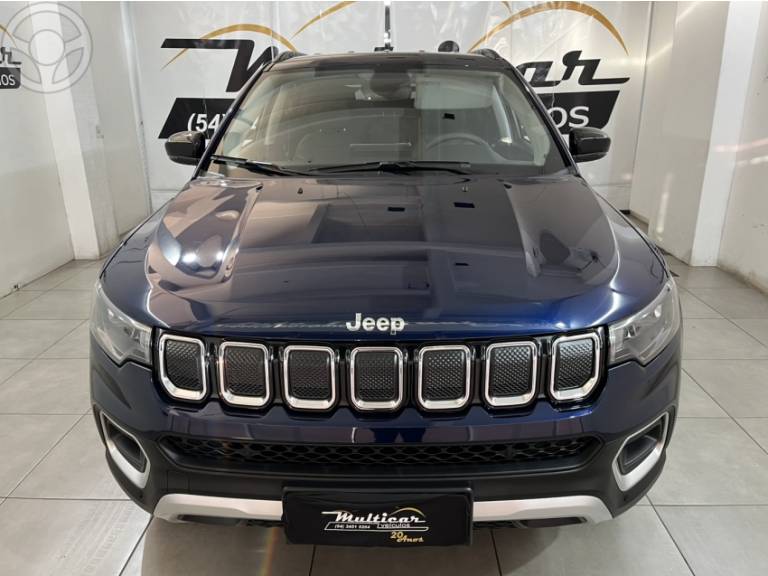 JEEP - COMPASS 2.0 LONGITUDE TD350 TURBO DIESEL 4X4 4P AUTOMÁTICO - 2022/2023 - AZUL - R$ 158.900,00