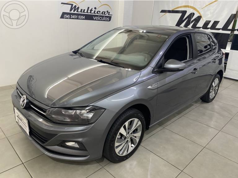 VOLKSWAGEN - POLO 1.0 200 TSI COMFORTLINE AUTOMÁTICO - 2018/2019 - CINZA - R$ 77.900,00