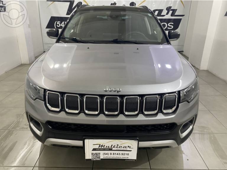 JEEP - COMPASS 2.0 LIMITED TD350 TURBO DIESEL 4X4 4P AUTOMÁTICO - 2022/2023 - PRATA - R$ 188.900,00