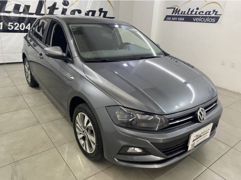 VOLKSWAGEN - POLO 1.0 200 TSI COMFORTLINE AUTOMÁTICO - 2018/2019 - CINZA - R$ 77.900,00