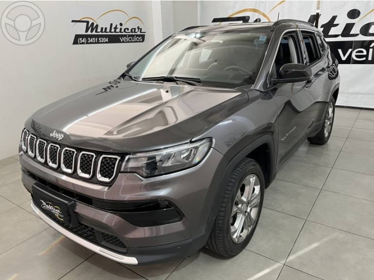 JEEP - COMPASS 1.3 LONGITUDE T270 16V TURBO 4X2 FLEX 4P AUTOMÁTICO - 2023/2023 - CINZA - R$ 136.900,00