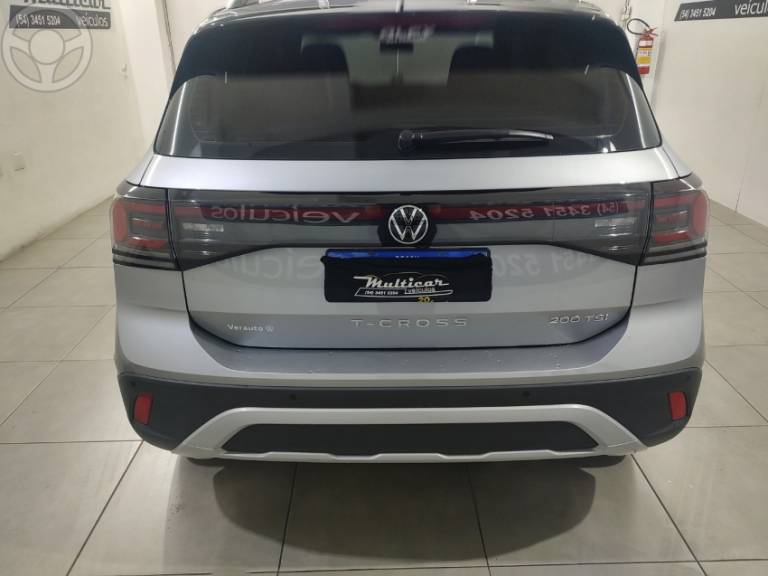 VOLKSWAGEN - T-CROSS 1.0 TSI 12V FLEX 4P AUTOMÁTICO - 2024/2025 - PRATA - R$ 136.500,00