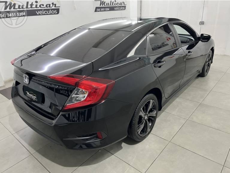 HONDA - CIVIC 2.0 16V FLEXONE SPORT 4P CVT - 2019/2019 - PRETA - R$ 107.900,00