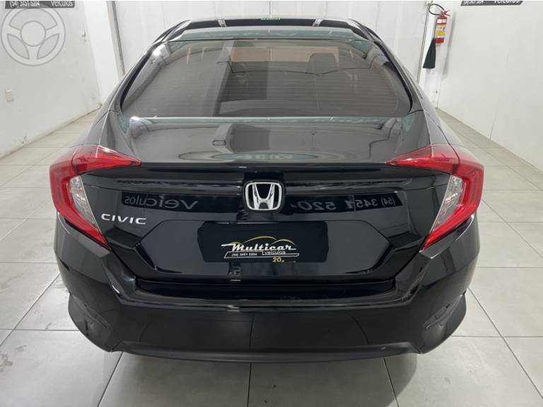 HONDA - CIVIC 2.0 16V FLEXONE SPORT 4P CVT - 2019/2019 - PRETA - R$ 107.900,00