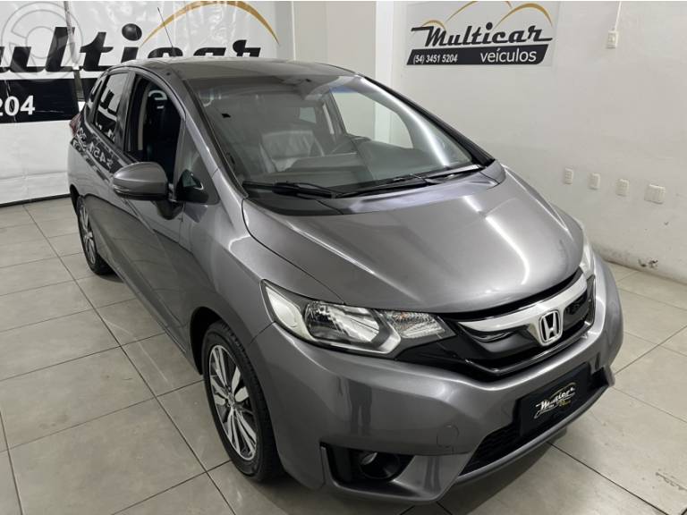 HONDA - FIT 1.5 EXL 16V FLEX 4P AUTOMÁTICO - 2014/2015 - CINZA - R$ 67.900,00