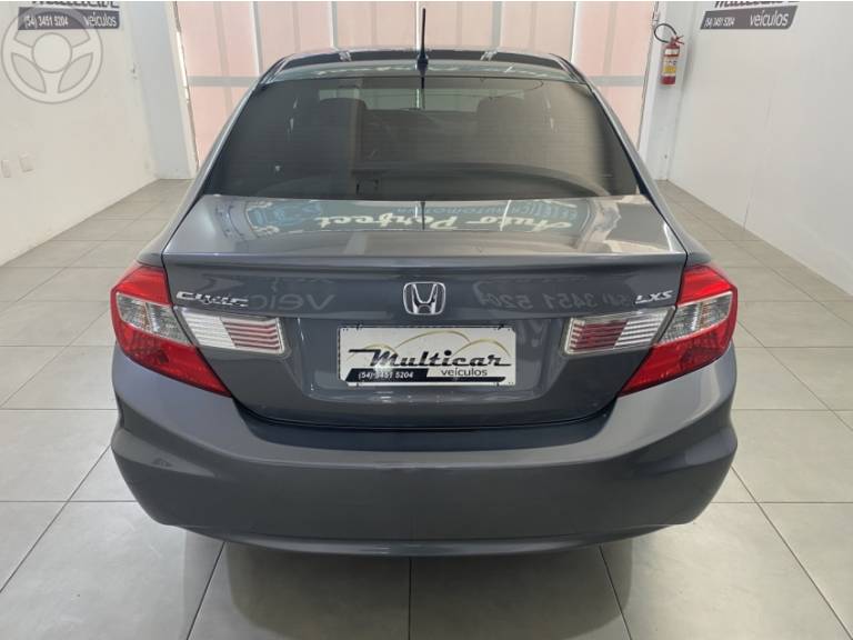 HONDA - CIVIC 1.8 LXS 16V FLEX 4P AUTOMÁTICO - 2012/2012 - CINZA - R$ 65.900,00