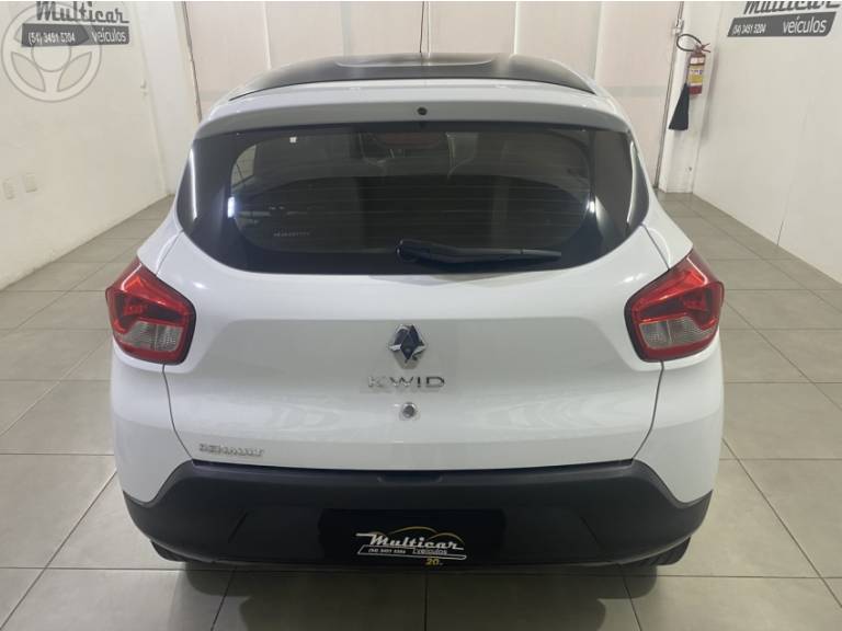 RENAULT - KWID 1.0 12V SCE FLEX INTENSE MANUAL - 2018/2019 - BRANCA - R$ 42.900,00