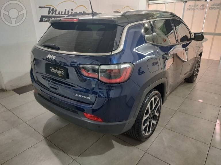 JEEP - COMPASS 2.0 16V FLEX LIMITED AUTOMÁTICO - 2019/2019 - AZUL - R$ 109.000,00