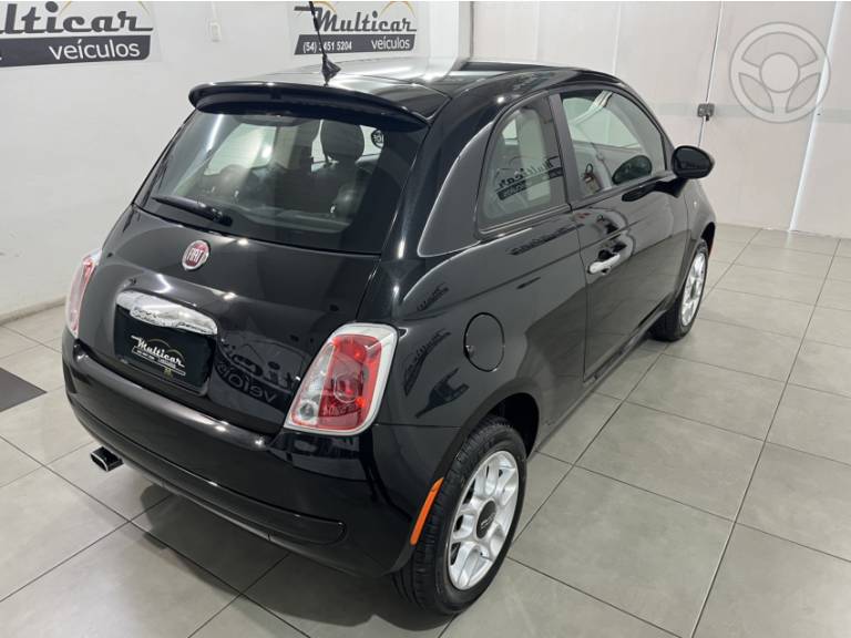 FIAT - 500 1.4 CULT 8V FLEX 2P MANUAL - 2011/2012 - PRETA - R$ 43.900,00