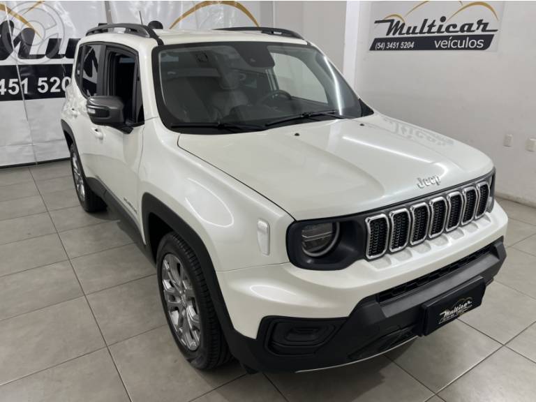 JEEP - RENEGADE 1.3 LONGITUDE T270 16V TURBO FLEX 4P AUTOMÁTICO - 2024/2025 - BRANCA - R$ 136.500,00