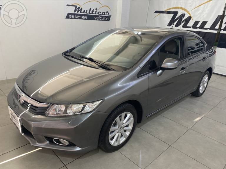 HONDA - CIVIC 1.8 LXS 16V FLEX 4P AUTOMÁTICO - 2012/2012 - CINZA - R$ 65.900,00