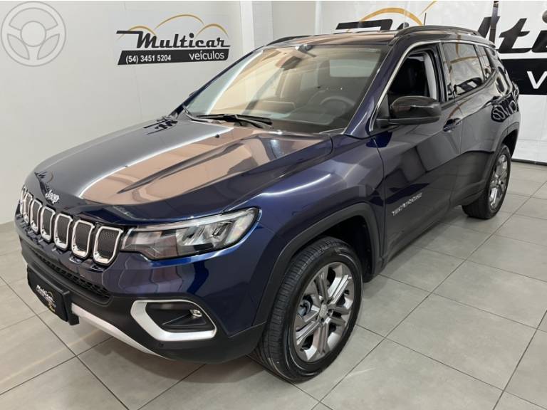 JEEP - COMPASS 2.0 LONGITUDE TD350 TURBO DIESEL 4X4 4P AUTOMÁTICO - 2022/2023 - AZUL - R$ 158.900,00