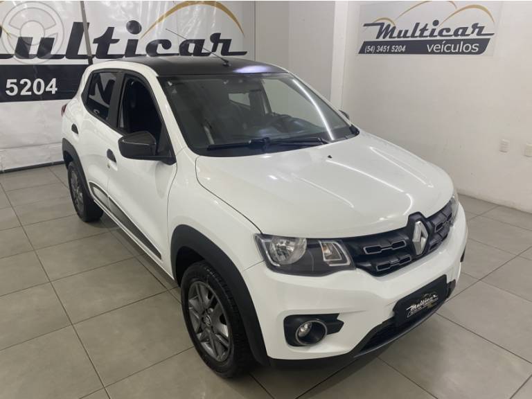 RENAULT - KWID 1.0 12V SCE FLEX INTENSE MANUAL - 2018/2019 - BRANCA - R$ 42.900,00