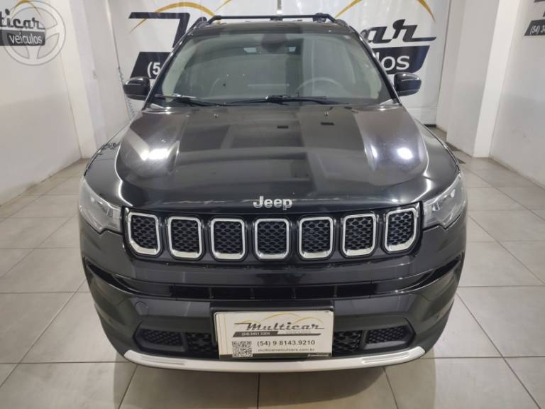 JEEP - COMPASS 1.3 LONGITUDE T270 16V TURBO 4X2 FLEX 4P AUTOMÁTICO - 2023/2023 - PRETA - R$ 133.900,00