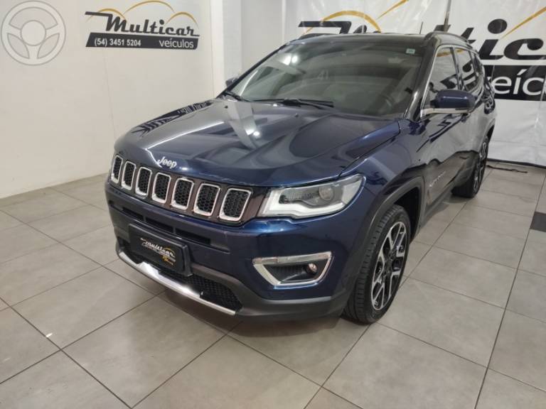 JEEP - COMPASS 2.0 16V FLEX LIMITED AUTOMÁTICO - 2019/2019 - AZUL - R$ 109.000,00
