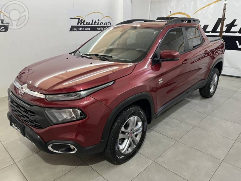 FIAT - TORO 2.0 16V TURBO DIESEL FREEDOM 4WD AT9 AUTOMÁTICO - 2020/2021 - BORDO - R$ 111.900,00
