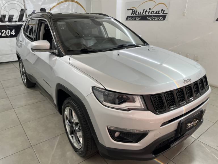 JEEP - COMPASS 2.0 16V FLEX LIMITED AUTOMÁTICO - 2017/2017 - PRATA - R$ 91.900,00