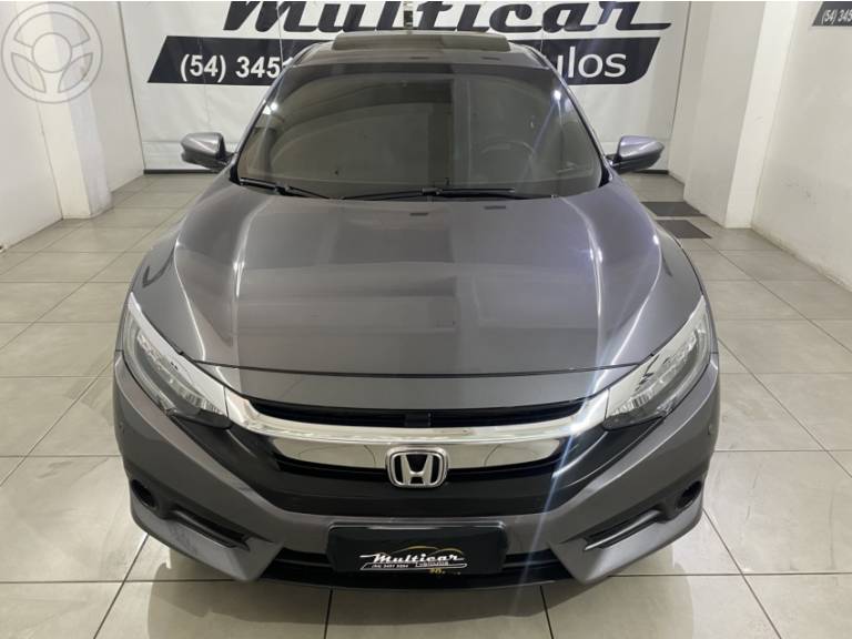 HONDA - CIVIC 1.5 16V TURBO TOURING 4P CVT - 2017/2017 - CINZA - R$ 124.900,00