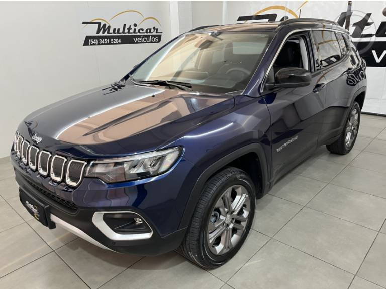 JEEP - COMPASS 2.0 LONGITUDE TD350 TURBO DIESEL 4X4 4P AUTOMÁTICO - 2022/2023 - AZUL - R$ 158.900,00