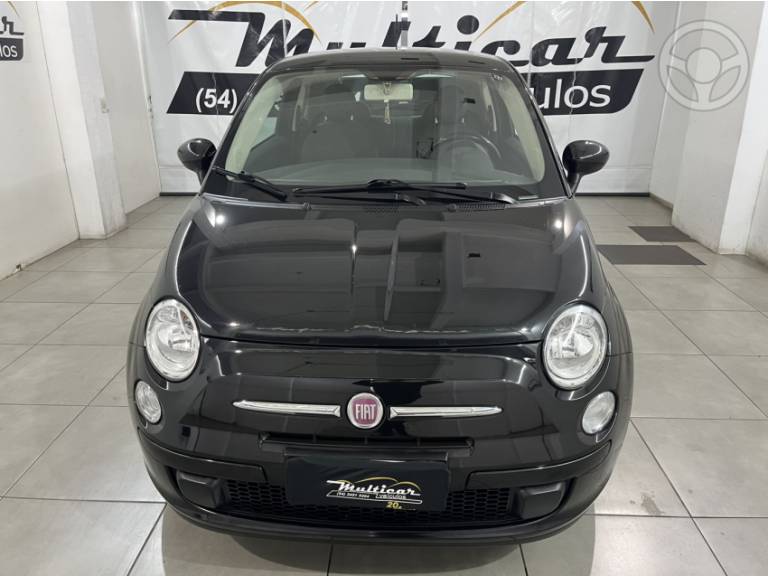 FIAT - 500 1.4 CULT 8V FLEX 2P MANUAL - 2011/2012 - PRETA - R$ 43.900,00