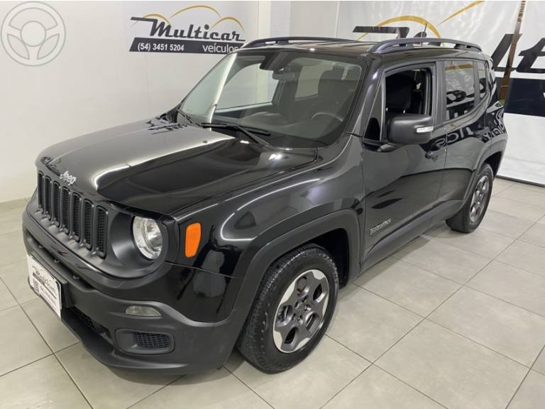 JEEP - RENEGADE 1.8 16V FLEX 4P AUTOMÁTICO - 2017/2018 - PRETA - R$ 71.900,00