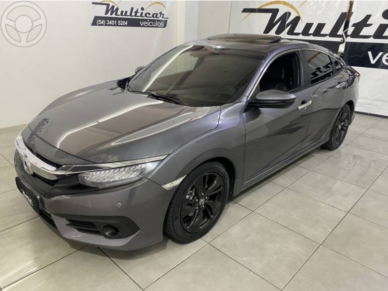 HONDA - CIVIC 1.5 16V TURBO TOURING 4P CVT - 2017/2017 - CINZA - R$ 124.900,00