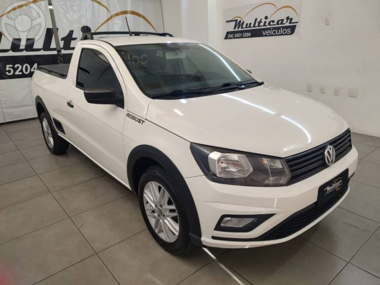 VOLKSWAGEN - SAVEIRO 1.6 MSI ROBUST CS 8V FLEX 2P MANUAL - 2019/2020 - BRANCA - R$ 59.500,00