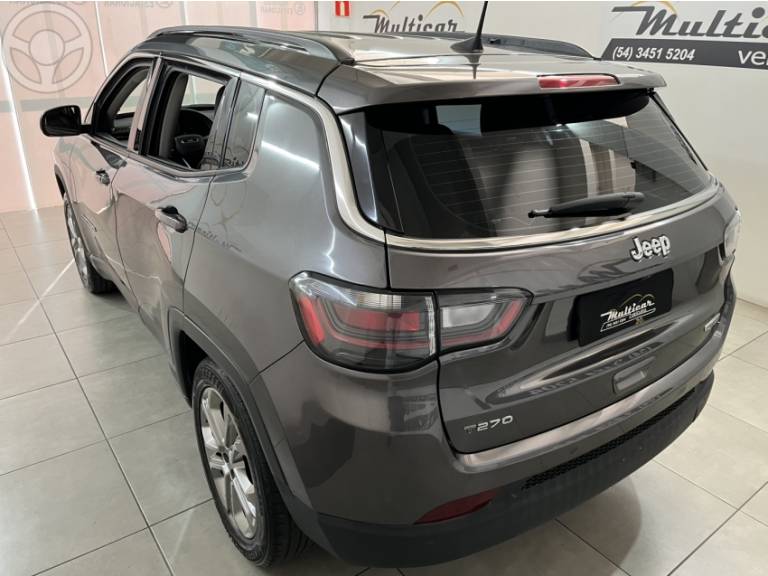 JEEP - COMPASS 1.3 LONGITUDE T270 16V TURBO 4X2 FLEX 4P AUTOMÁTICO - 2023/2023 - CINZA - R$ 136.900,00