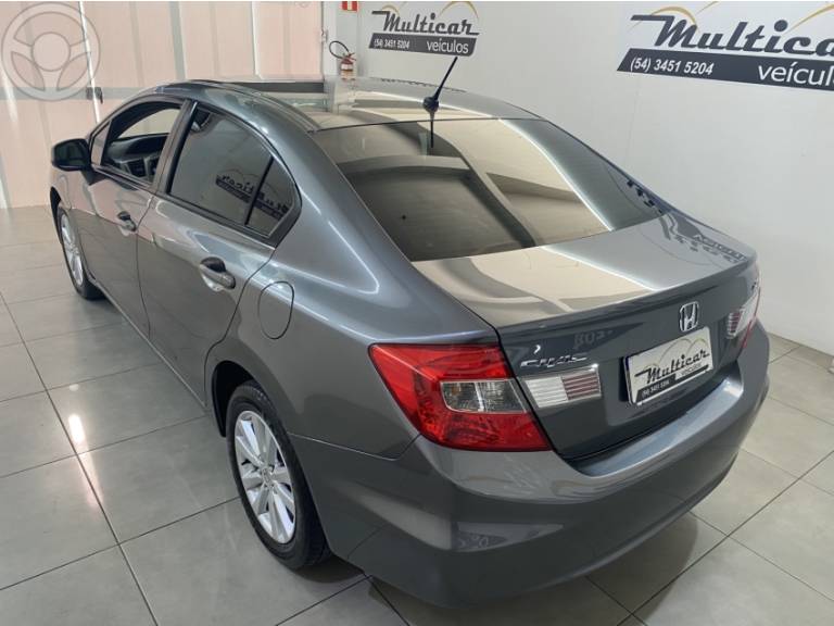 HONDA - CIVIC 1.8 LXS 16V FLEX 4P AUTOMÁTICO - 2012/2012 - CINZA - R$ 65.900,00