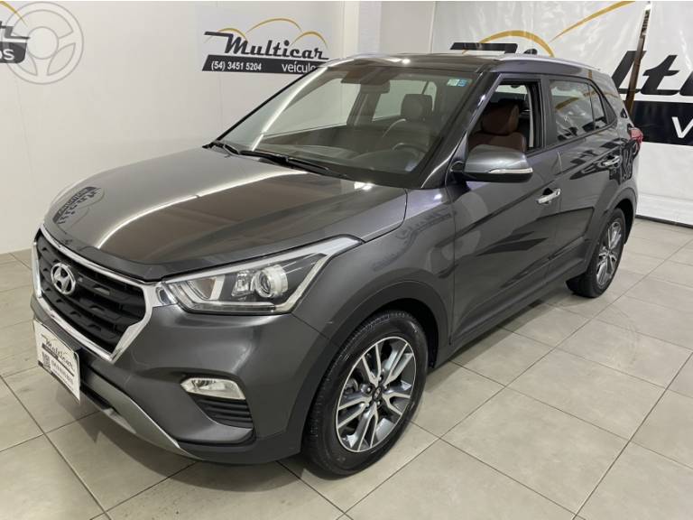 HYUNDAI - CRETA 2.0 16V FLEX PRESTIGE AUTOMÁTICO - 2018/2018 - CINZA - R$ 93.900,00