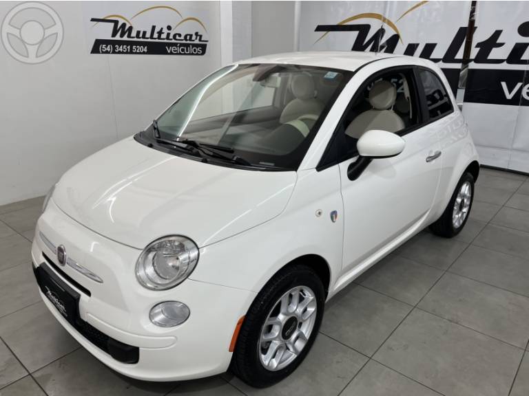 FIAT - 500 1.4 CULT 8V FLEX 2P AUTOMATIZADO - 2012/2012 - BRANCA - R$ 43.900,00